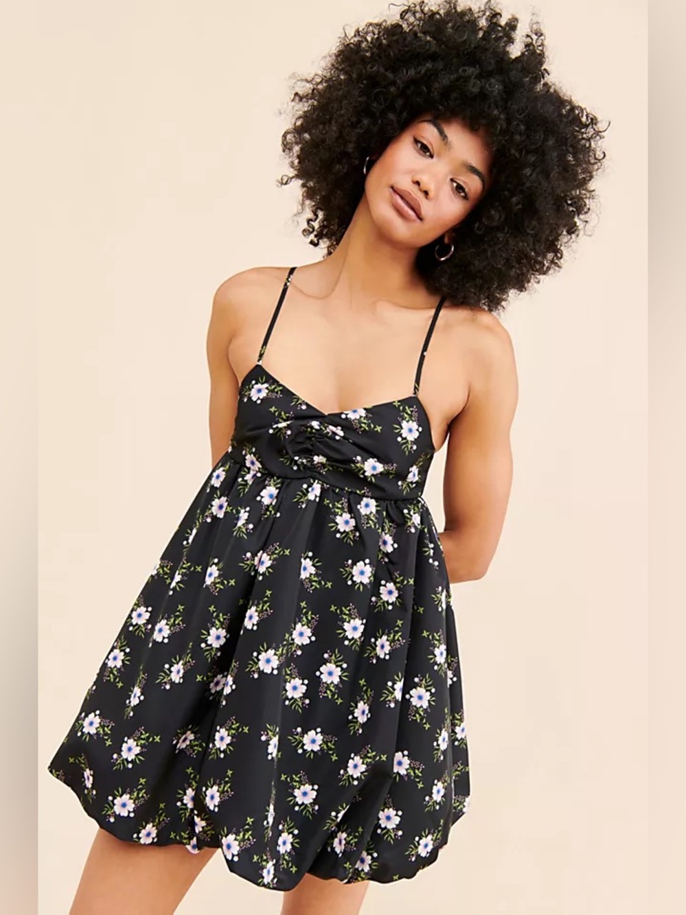 NWT Free People In A Bubble Floral Mini Dress Cottagecore Gardencore Vibes